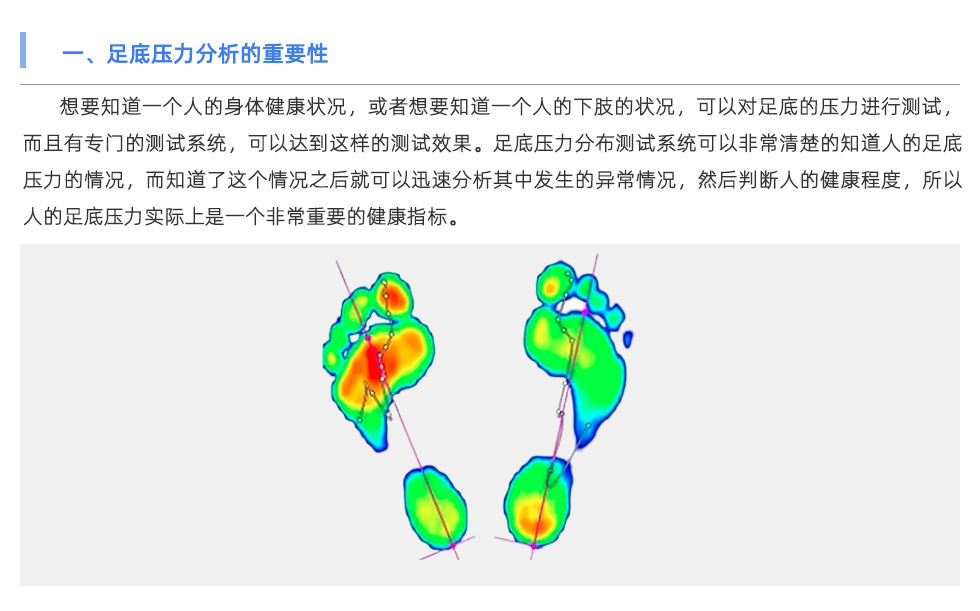 足底壓力分析系統